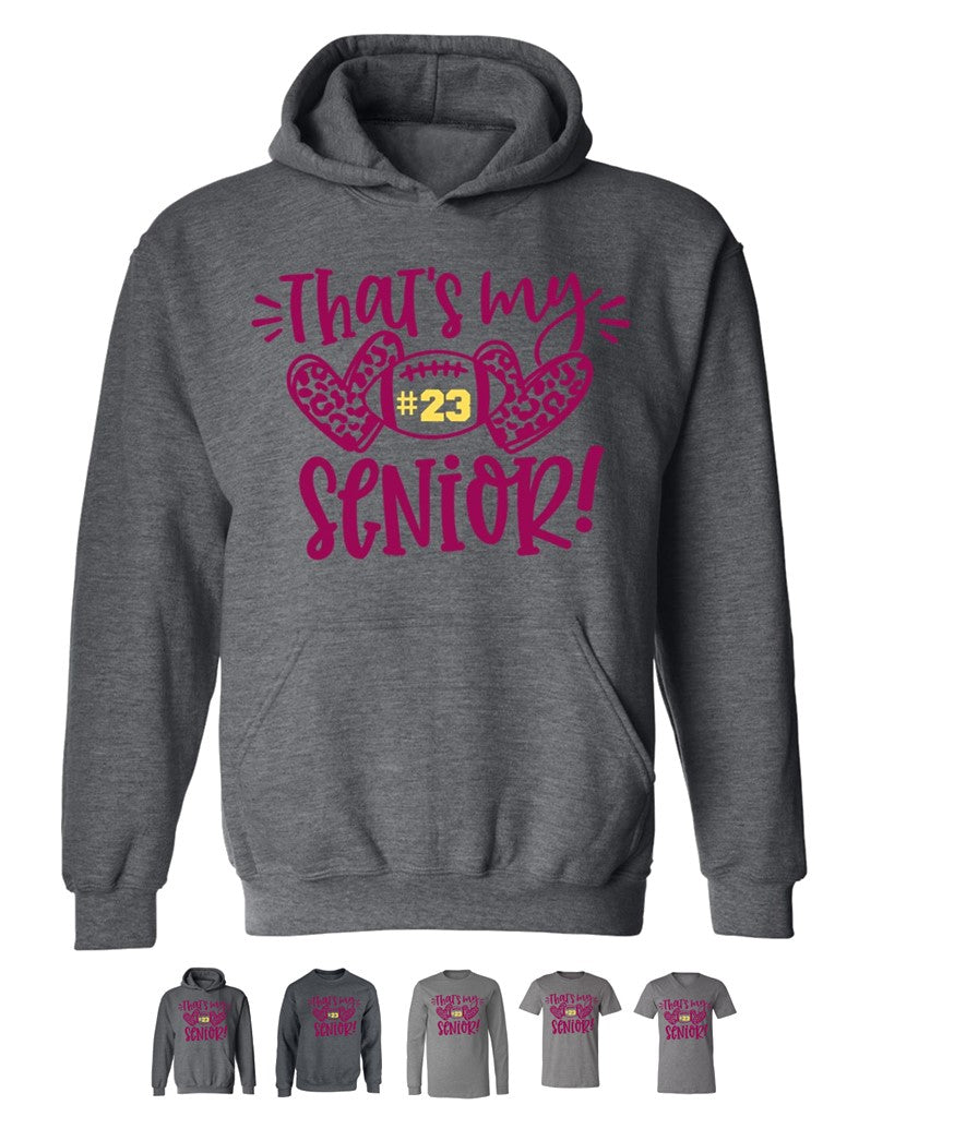 R/W - That's my Senior on Deep Heather - Several Styles to Choose From!