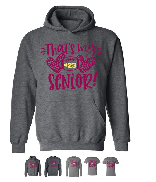 R/W - That's my Senior on Deep Heather - Several Styles to Choose From!