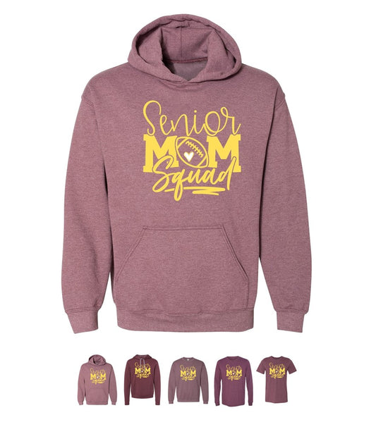 R/W - Senior Squad Mom on Heather Maroon - Several Styles to Choose From!