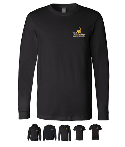 Black Hawk Veterinary Technology - Pocket logo on Black - Several Styles to Choose From!