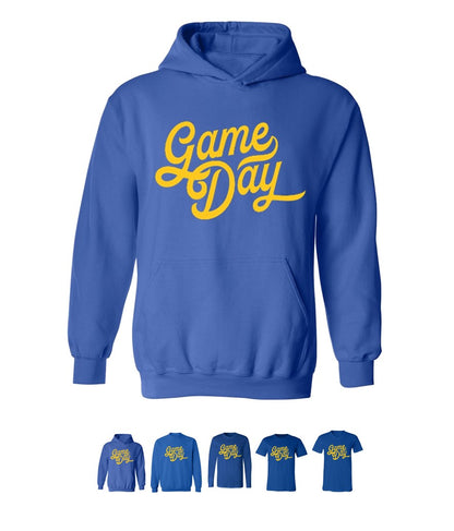 Game Day in Yellow on Royal Blue - Several Styles to Choose From!