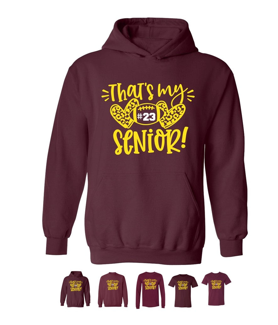 R/W - That's my Senior on Maroon- Several Styles to Choose From!