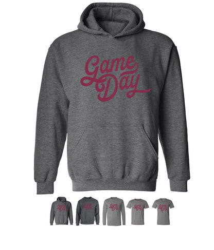 Game Day in Maroon on Deep Heather - Several Styles to Choose From!