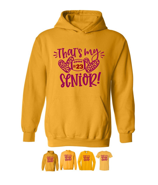 R/W - That's my Senior on Heather Mustard and Gold - Several Styles to Choose From!