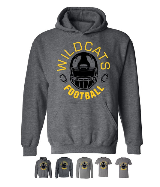 Wildcats Football on Deep Heather - Several Styles to Choose From!