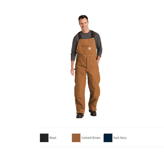 Carhartt® Firm Duck Insulated Bib Overalls