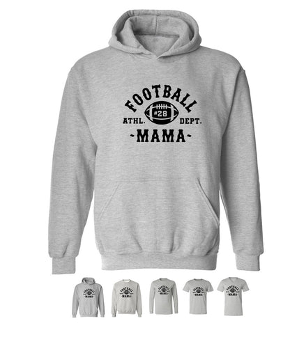 Football Mama on Grey - Several Styles to Choose From!