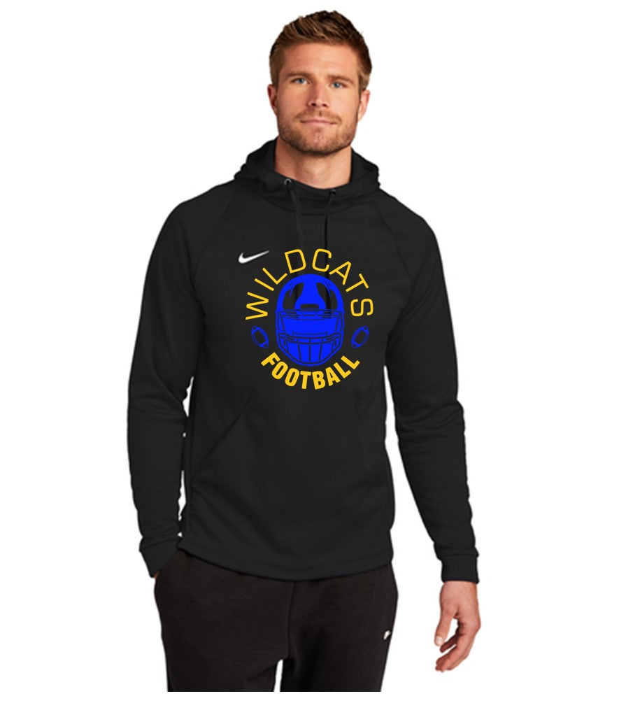 Galva Wildcats Football - Nike Therma-FIT Pullover Fleece Hoodie