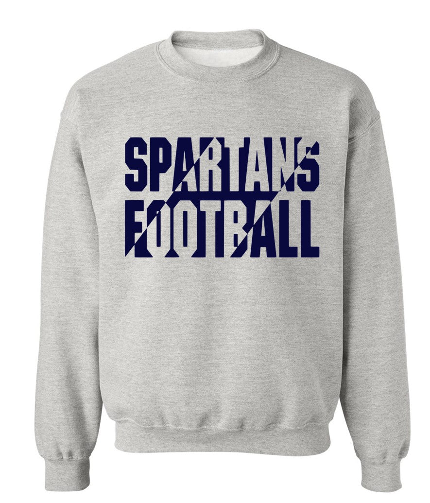 Spartans Football on Grey - Several Styles to Choose From!