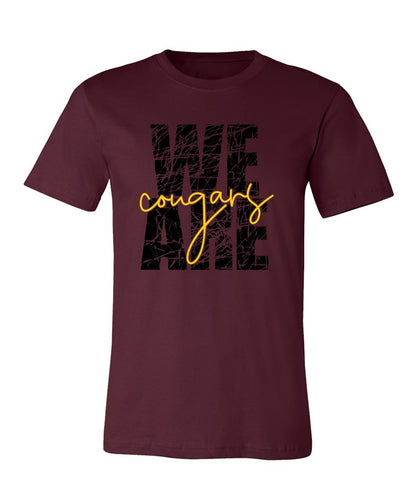 We are Cougars on Maroon- Several Styles to Choose From!