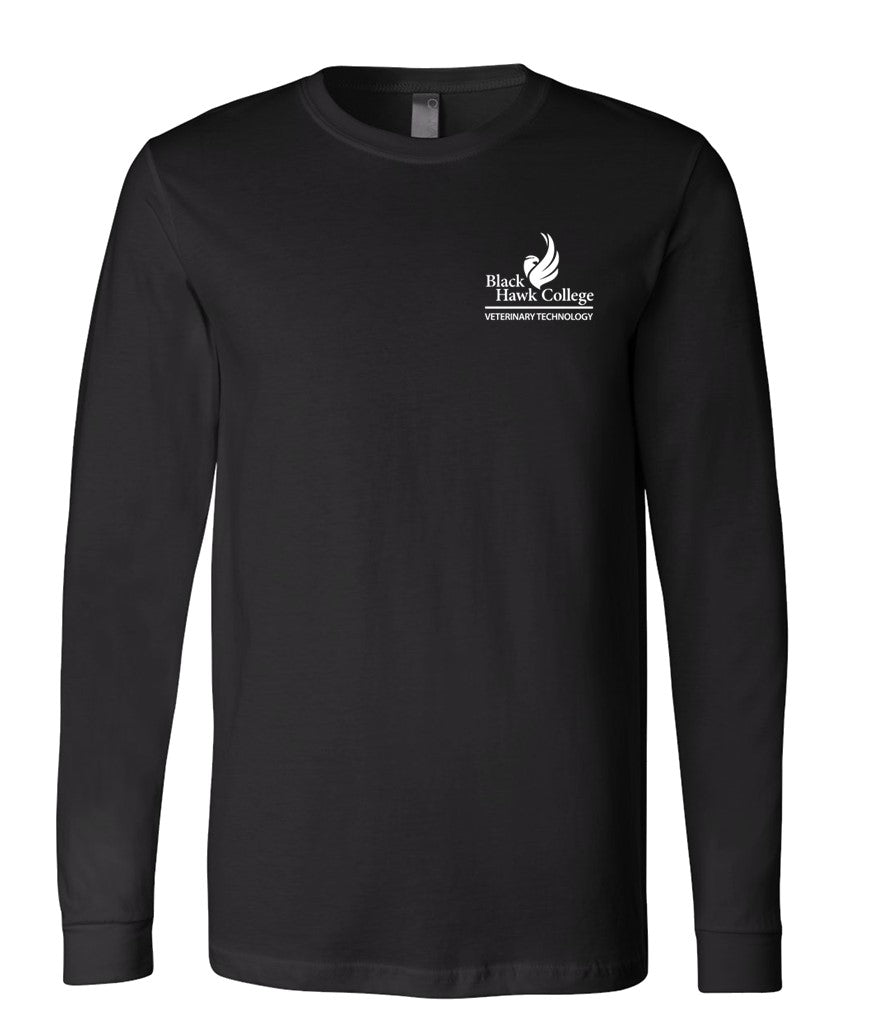 Black Hawk Veterinary Technolgy in White on Black - Several Styles to Choose From!