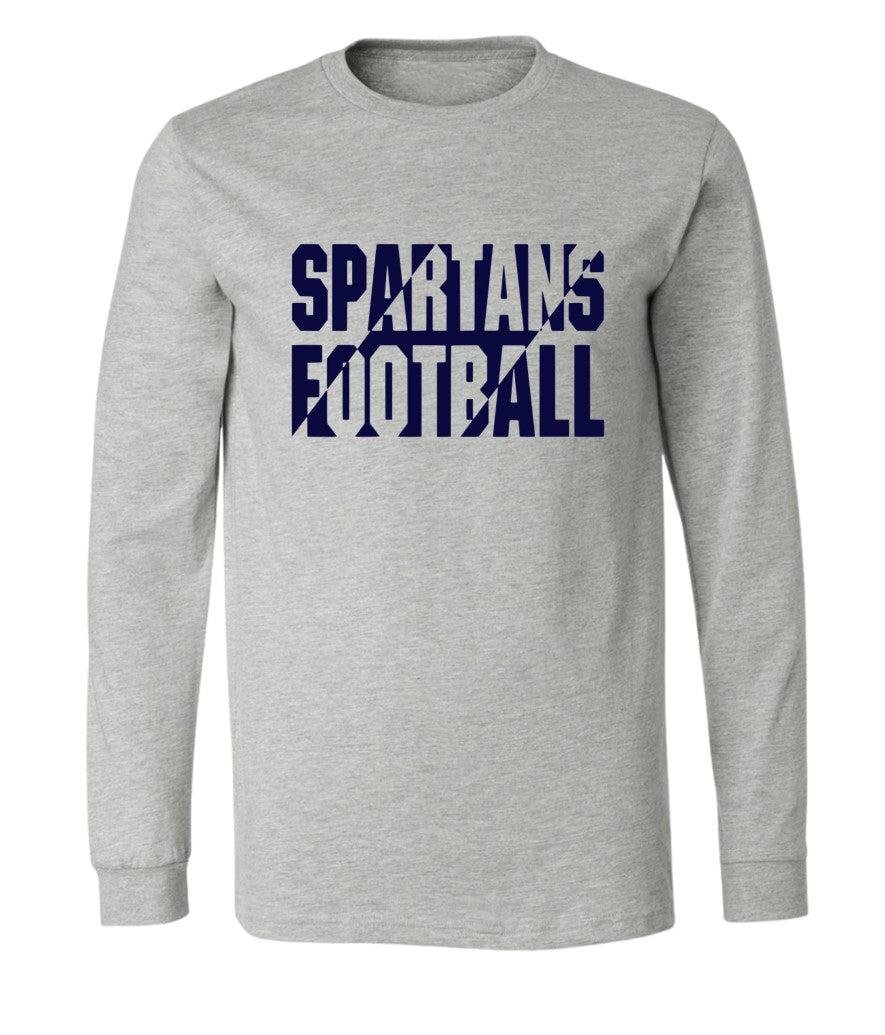 Spartans Football on Grey - Several Styles to Choose From!