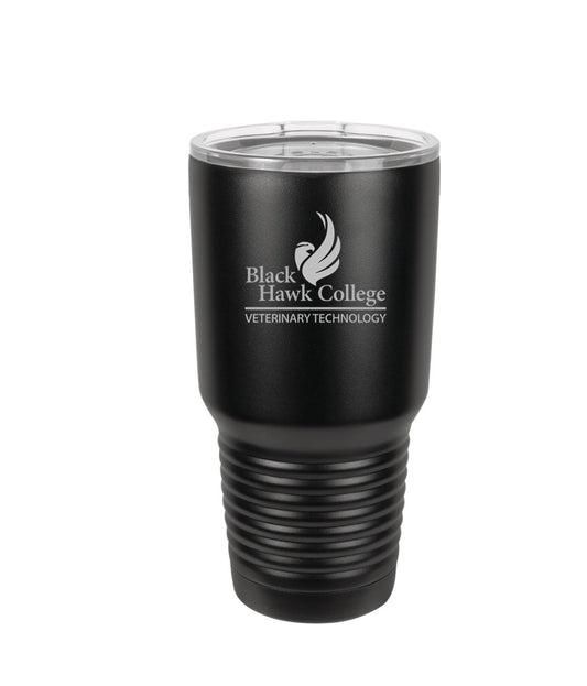 30 oz. Black Insulated Tumbler with Slider Lid - Engraved with Logo