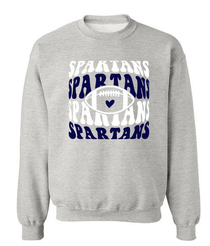 Spartans Football on Grey - Several Styles to Choose From!