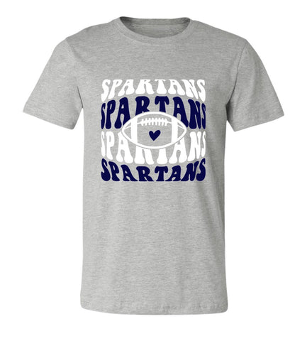 Spartans Football on Grey - Several Styles to Choose From!