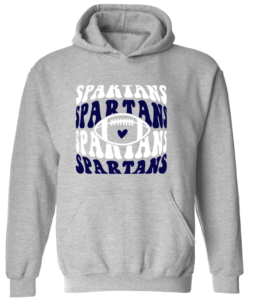Spartans Football on Grey - Several Styles to Choose From!