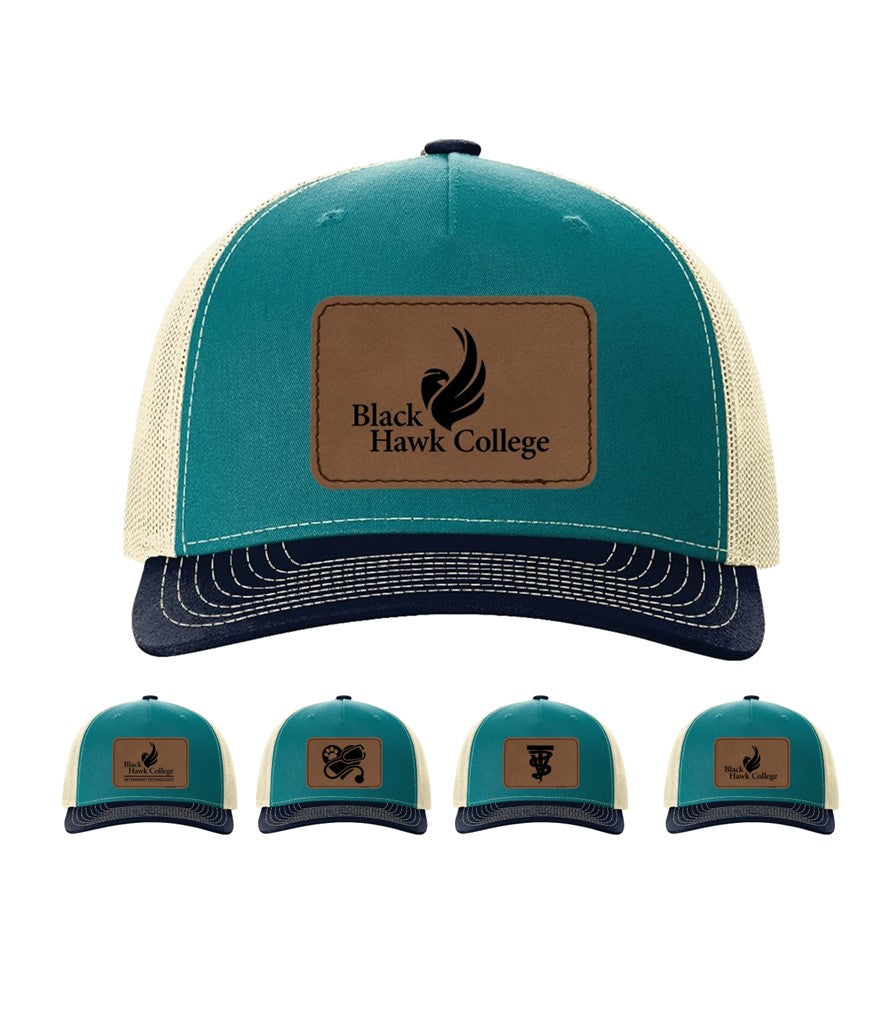 Richardson - Five-Panel Trucker Cap - Blue Teal/ Birch/ Navy