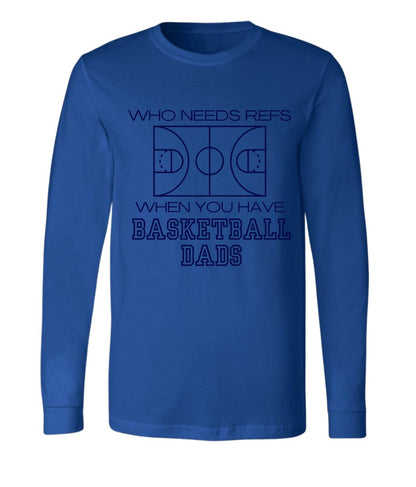 Dad Ref in black on Royal Blue - Several Styles to Choose From!