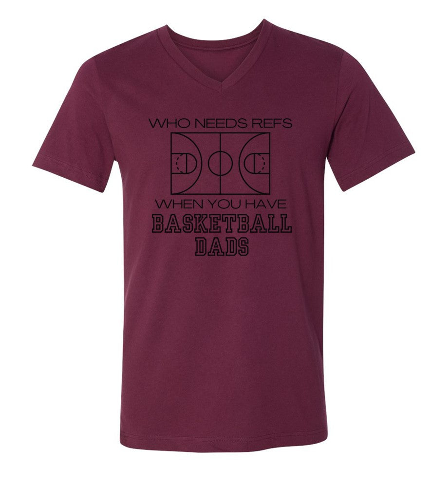 Dad Ref in black on Maroon- Several Styles to Choose From!