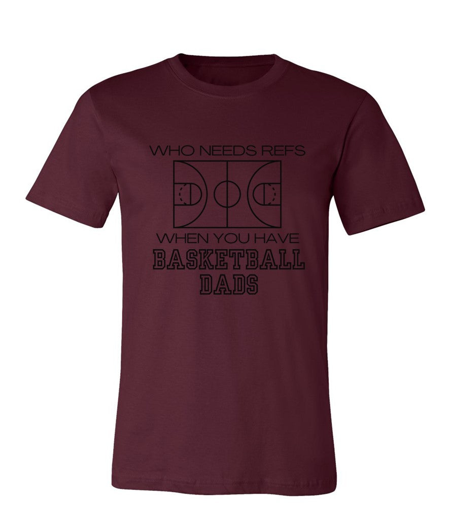 Dad Ref in black on Maroon- Several Styles to Choose From!