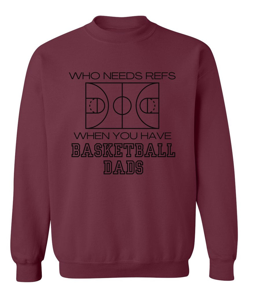 Dad Ref in black on Maroon- Several Styles to Choose From!