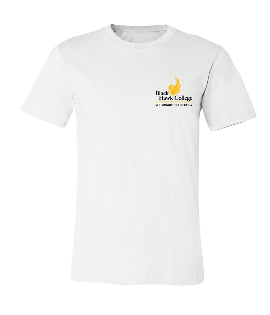 Black Hawk Veterinary Technology - Pocket Logo on White - Several Styles to Choose From!