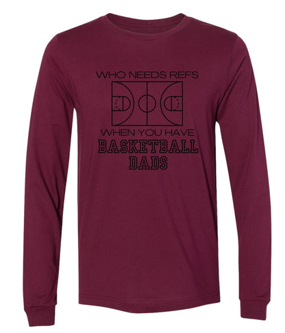 Dad Ref in black on Maroon- Several Styles to Choose From!
