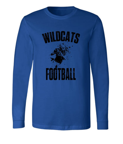 Galva Wildcats Football on Blue - Several Styles to Choose From!