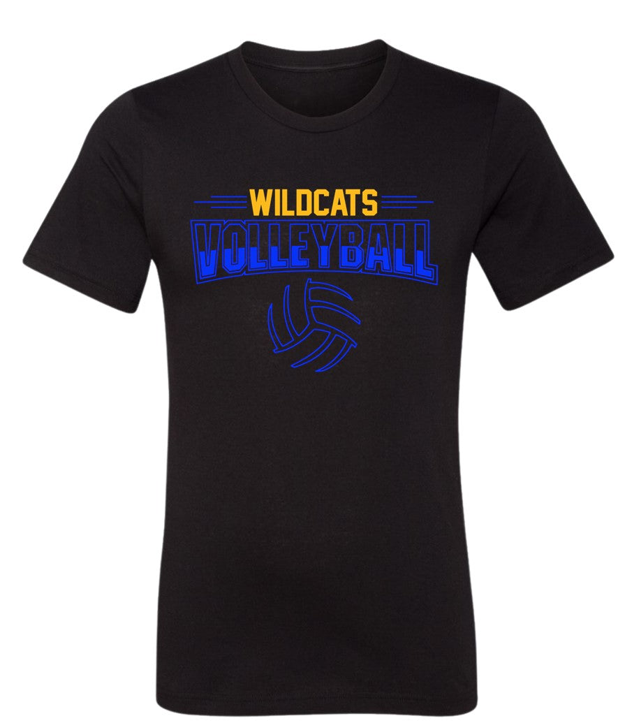 Galva Wildcats Volleyball on Black - Several Styles to Choose From!