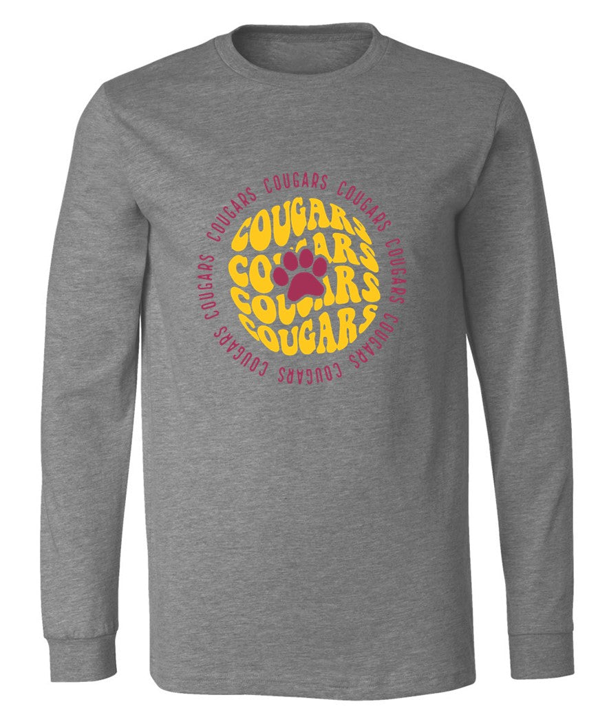 Circle Cougars on Deep Heather - Several Styles to Choose From!