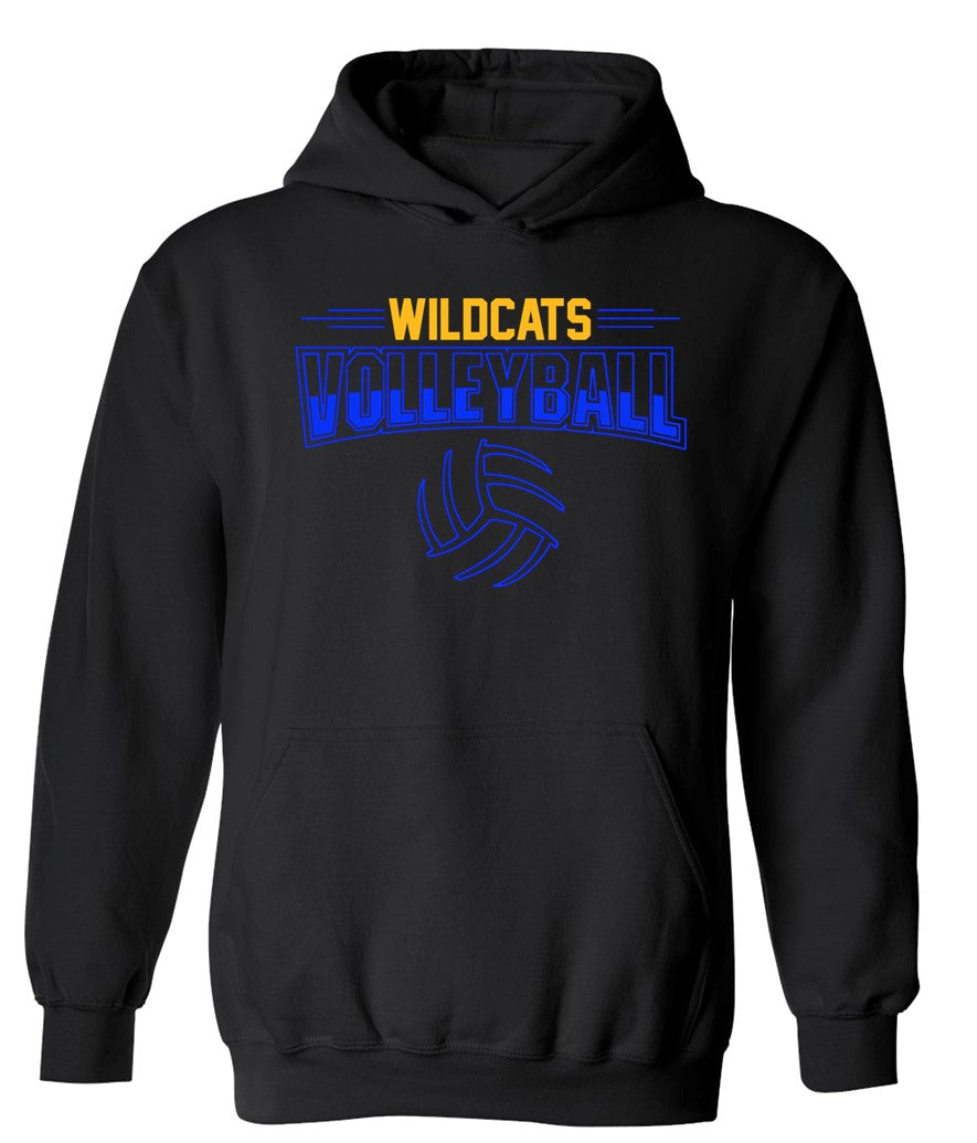 Galva Wildcats Volleyball on Black - Several Styles to Choose From!