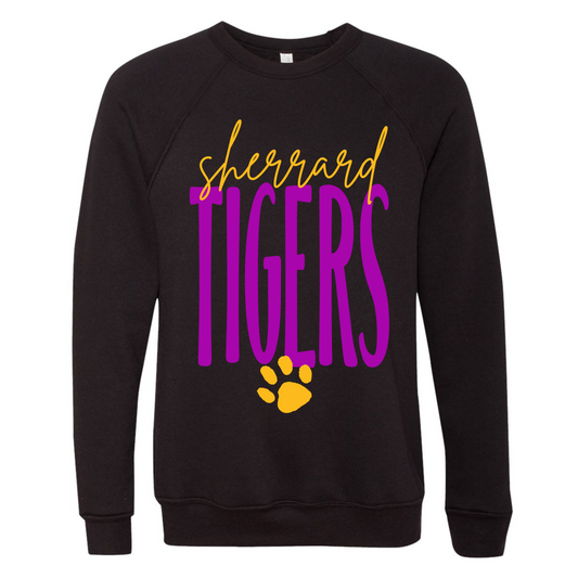 Sherrard Tigers Stretched on Black- Several Styles to Choose From!