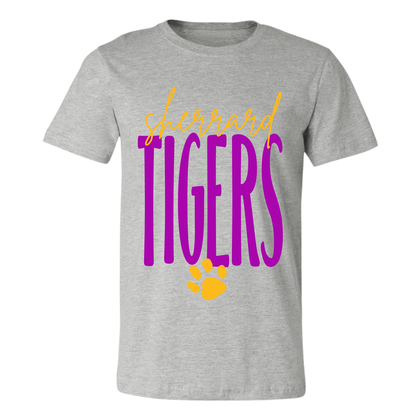 Sherrard Tigers Stretched on Sport Gray- Several Styles to Choose From!