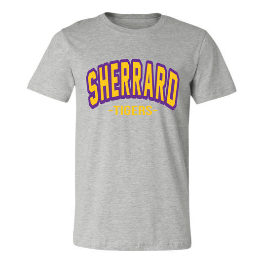 Sherrard Tigers Varsity on Sport Gray- Several Styles to Choose From!