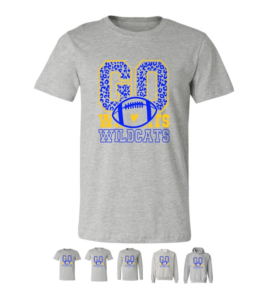 Copy of Galva Wildcats Football on Grey - Several Styles to Choose From!