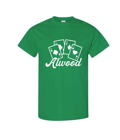 Aces in White on Green - Several Styles to Choose From!