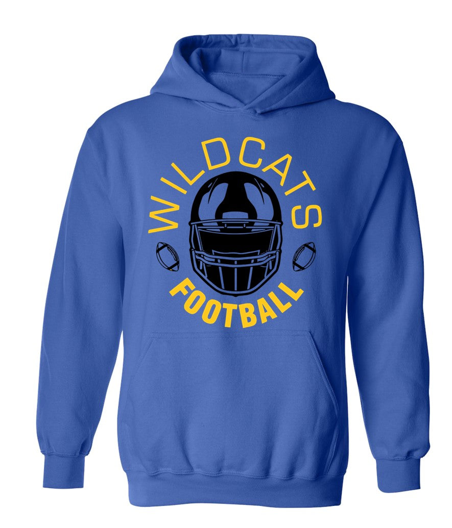 Galva Wildcats Football on Blue - Several Styles to Choose From!