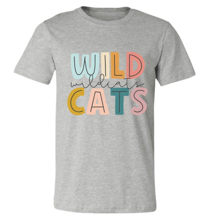 Wildcats - Athletic Heather - Tee, V-Neck, Sweatshirt, Long Sleeve Tee and Hoodie