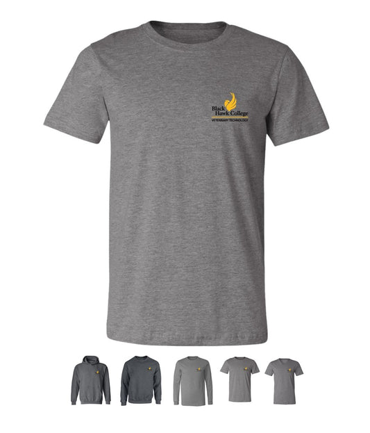 Black Hawk Veterinary Technology - Pocket Logo on Deep Heather - Several Styles to Choose From!