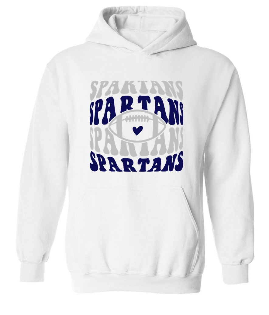 Spartans Football on White - Several Styles to Choose From!