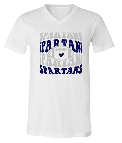 Spartans Football on White - Several Styles to Choose From!