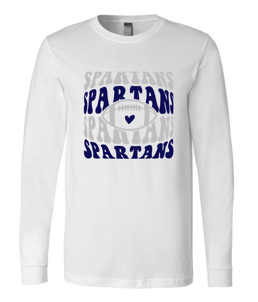 Spartans Football on White - Several Styles to Choose From!