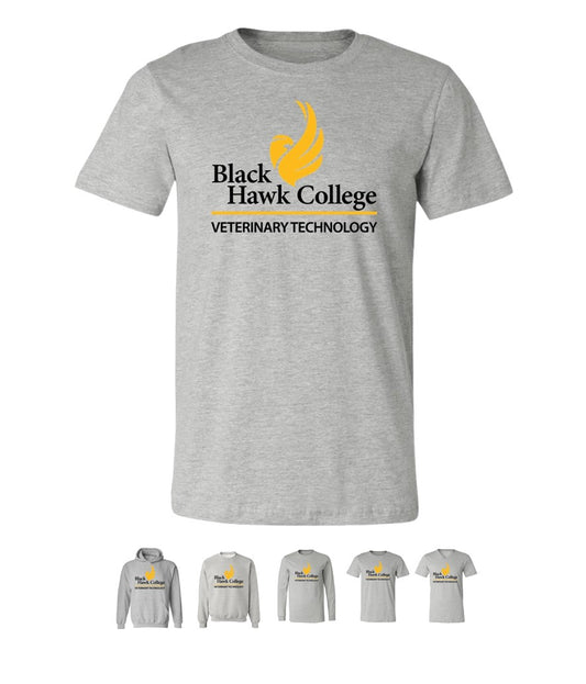 Black Hawk Veterinary Technology on Grey - Several Styles to Choose From!