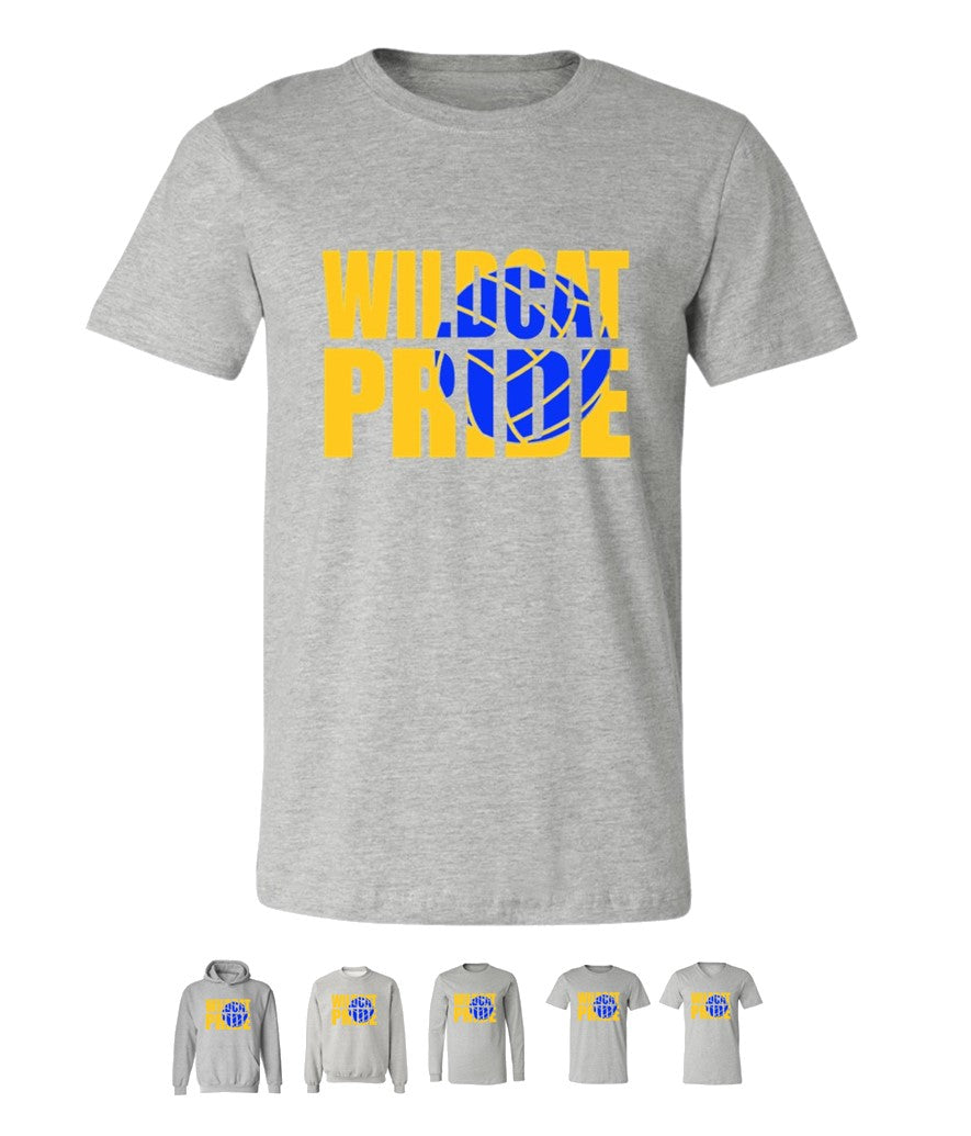 Galva Wildcats Volleyball on Grey - Several Styles to Choose From!