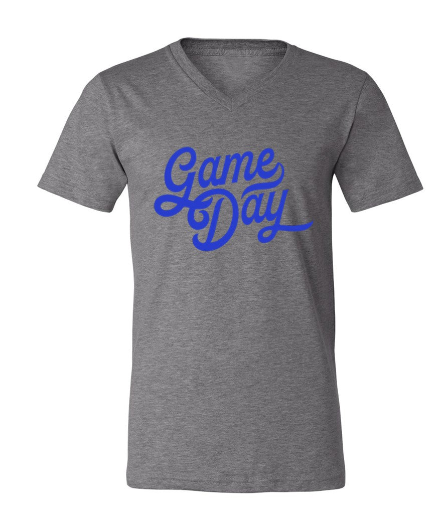 Game Day in Blue on Deep Heather - Several Styles to Choose From!