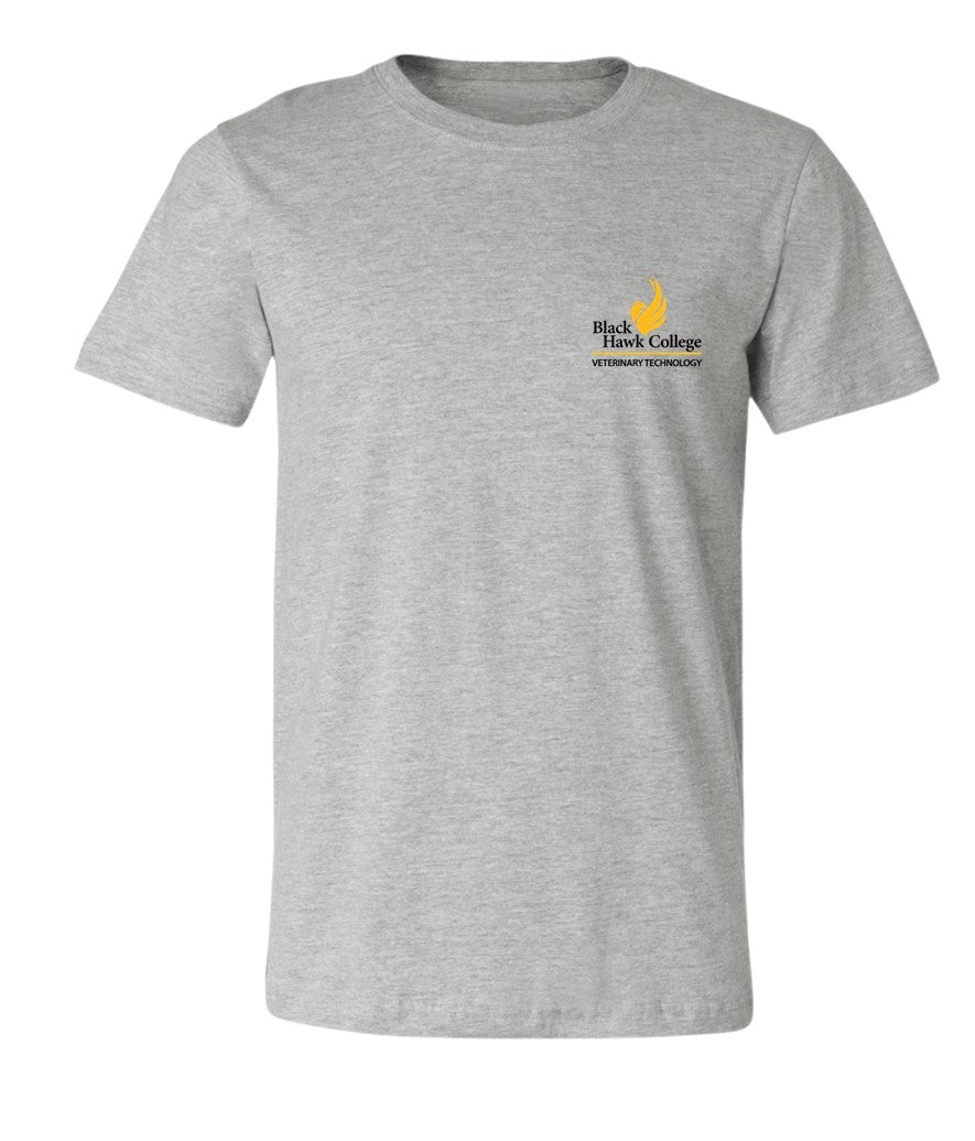 Black Hawk Veterinary Technolgy - Pocket Logo on Grey - Several Styles to Choose From!