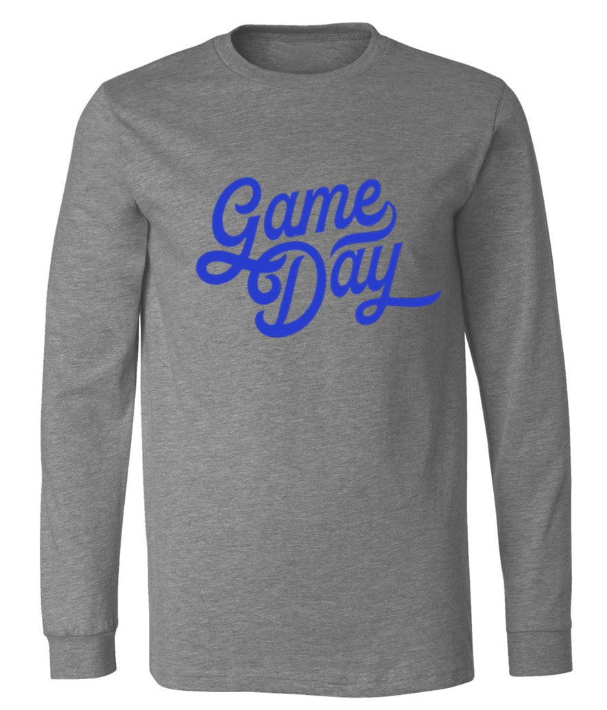 Game Day in Blue on Deep Heather - Several Styles to Choose From!