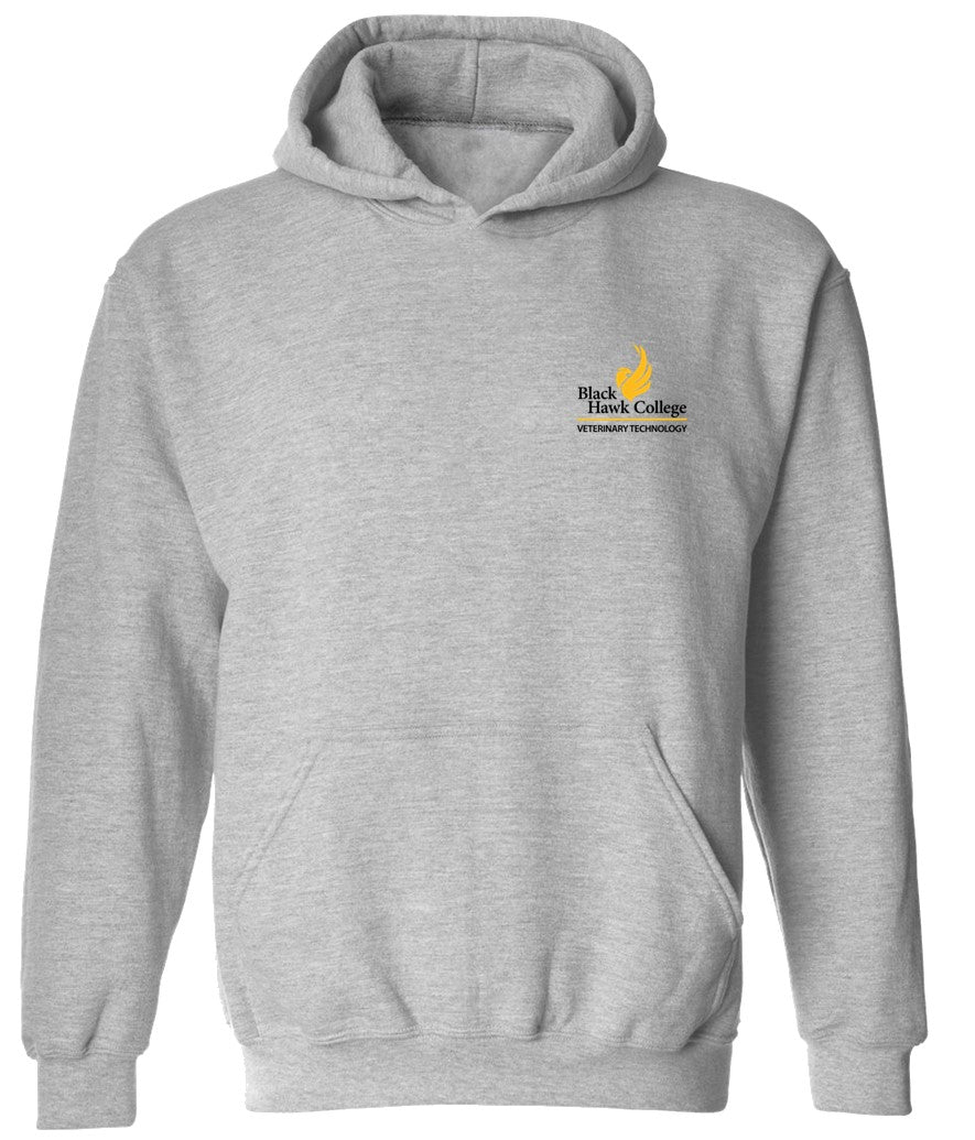 Black Hawk Veterinary Technolgy - Pocket Logo on Grey - Several Styles to Choose From!