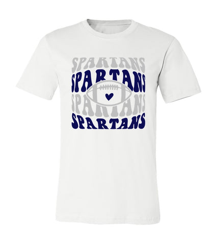 Spartans Football on White - Several Styles to Choose From!