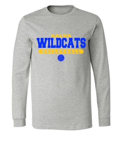 Galva Wildcats Volleyball on Grey - Several Styles to Choose From!